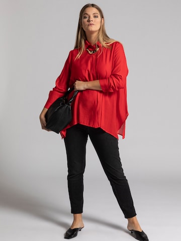 Camicia da donna di Ulla Popken in rosso
