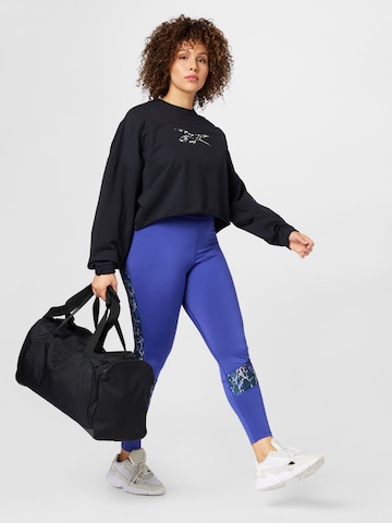 Reebok Skinny Sporthose in Lila