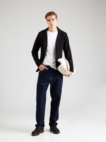 Key Largo Slim Fit Sakko 'MELBOURNE' in Schwarz