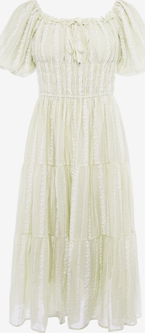 Usha - Vestido em verde: frente