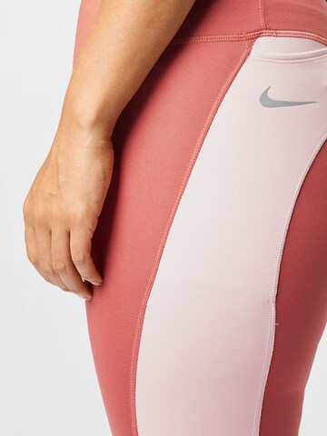 Nike Sportswear Skinny Workout Pants 'Epic Fast' in Pink