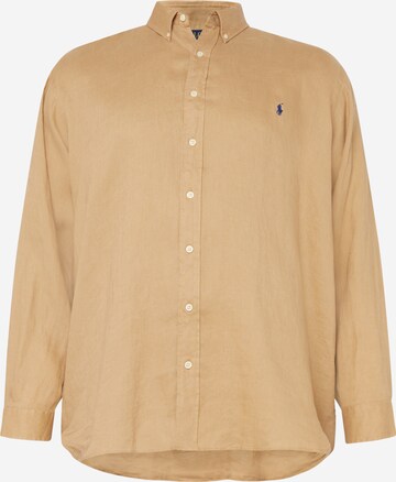 Polo Ralph Lauren Big & Tall Overhemd in Beige: voorkant