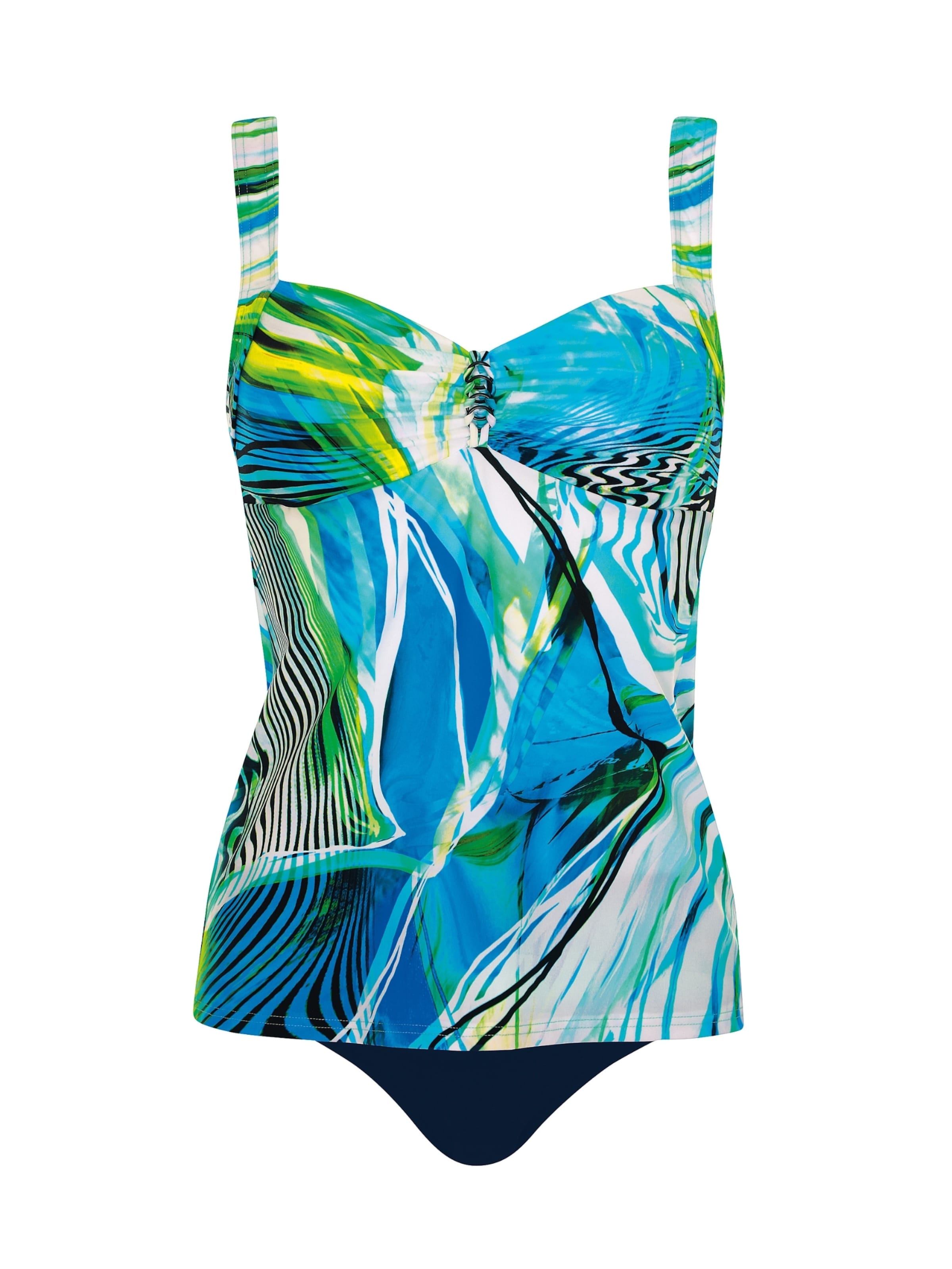 SUNFLAIR Bustier Tankini in Blauw: voorkant