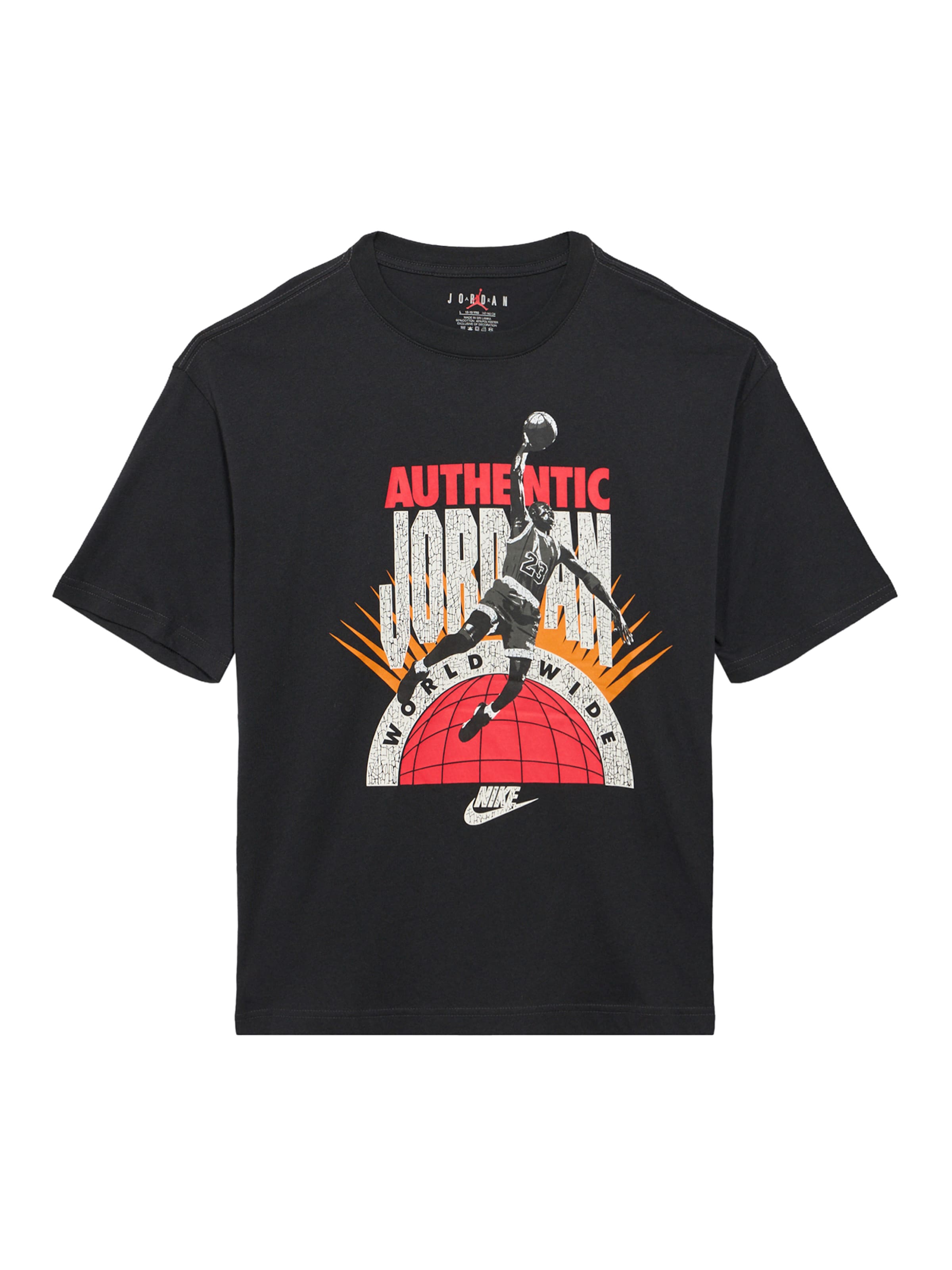 Jordan Póló - fekete: elől