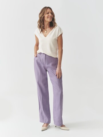 TATUUM - regular Pantalón plisado 'Lanto 1' en lila