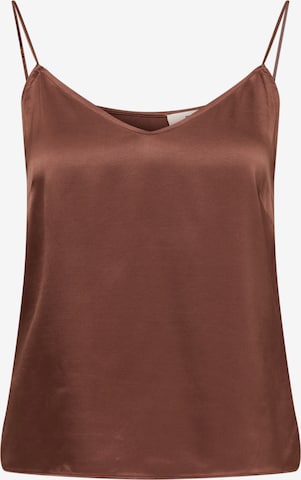 A LOT LESS Top 'Allie' in Brown: front