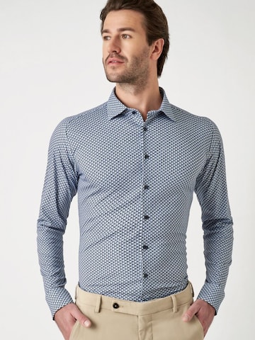 DESOTO Slim fit Overhemd in Blauw: voorkant