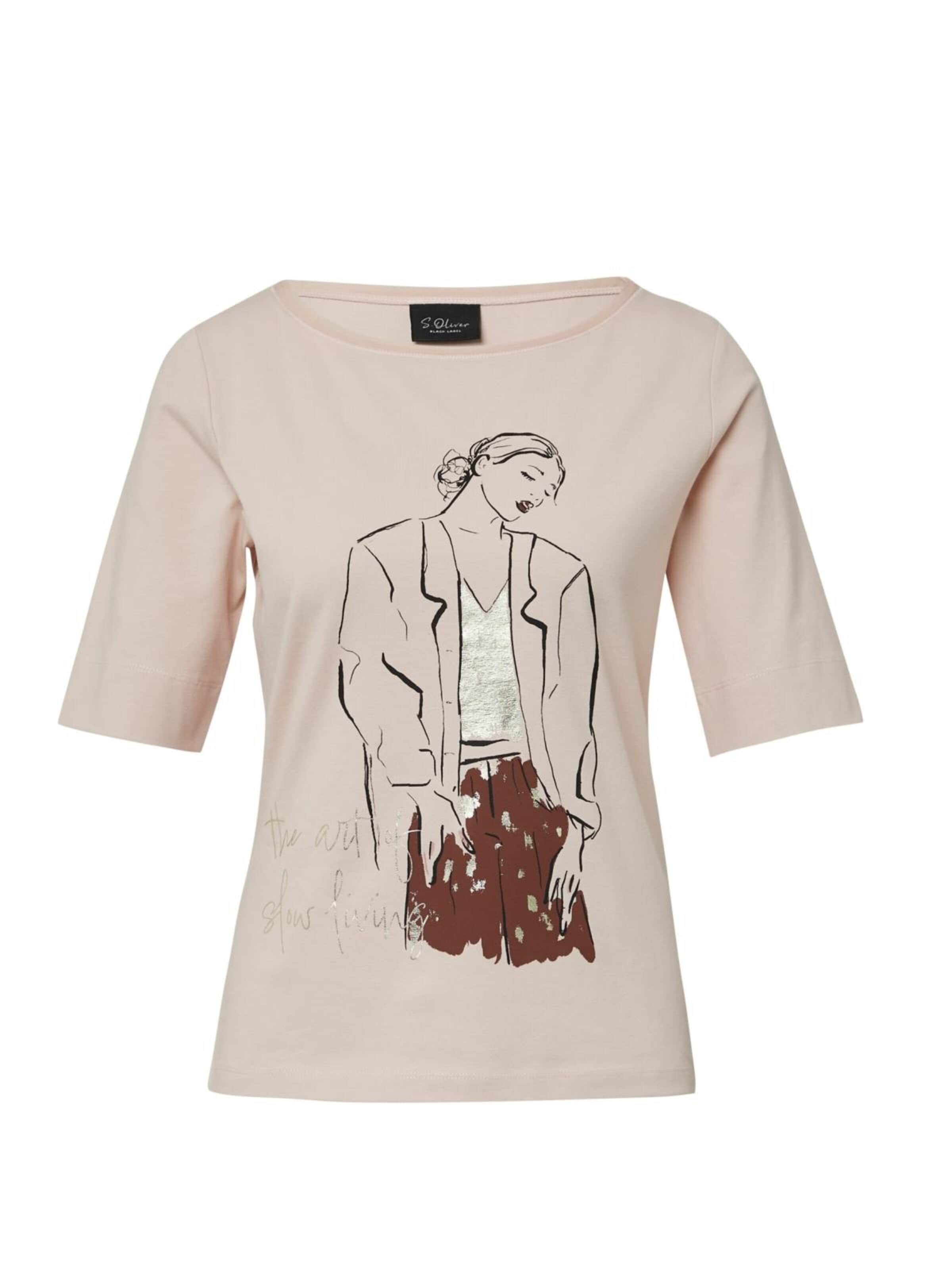 s.Oliver Shirt in M in de kleur Bruin, Productweergave