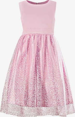 happy girls Dress in Pink: front