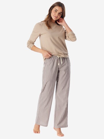 SCHIESSER Pajama pants ' Mix Relax ' in Brown