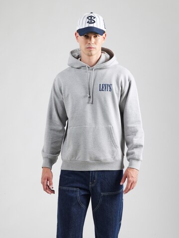LEVI'S ® - Sweatshirt 'Relaxed Graphic Hoodie' em cinzento: frente