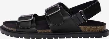 Pull&Bear Sandalen in Zwart