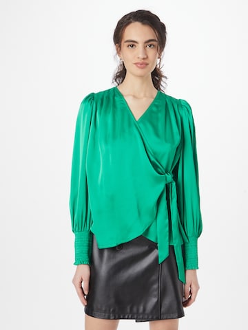 co'couture Blouse 'Leika' in Groen: voorkant