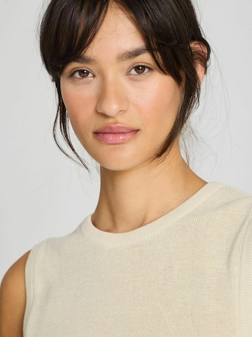 Gai+Lisva Gebreide top 'Sofie' in Beige