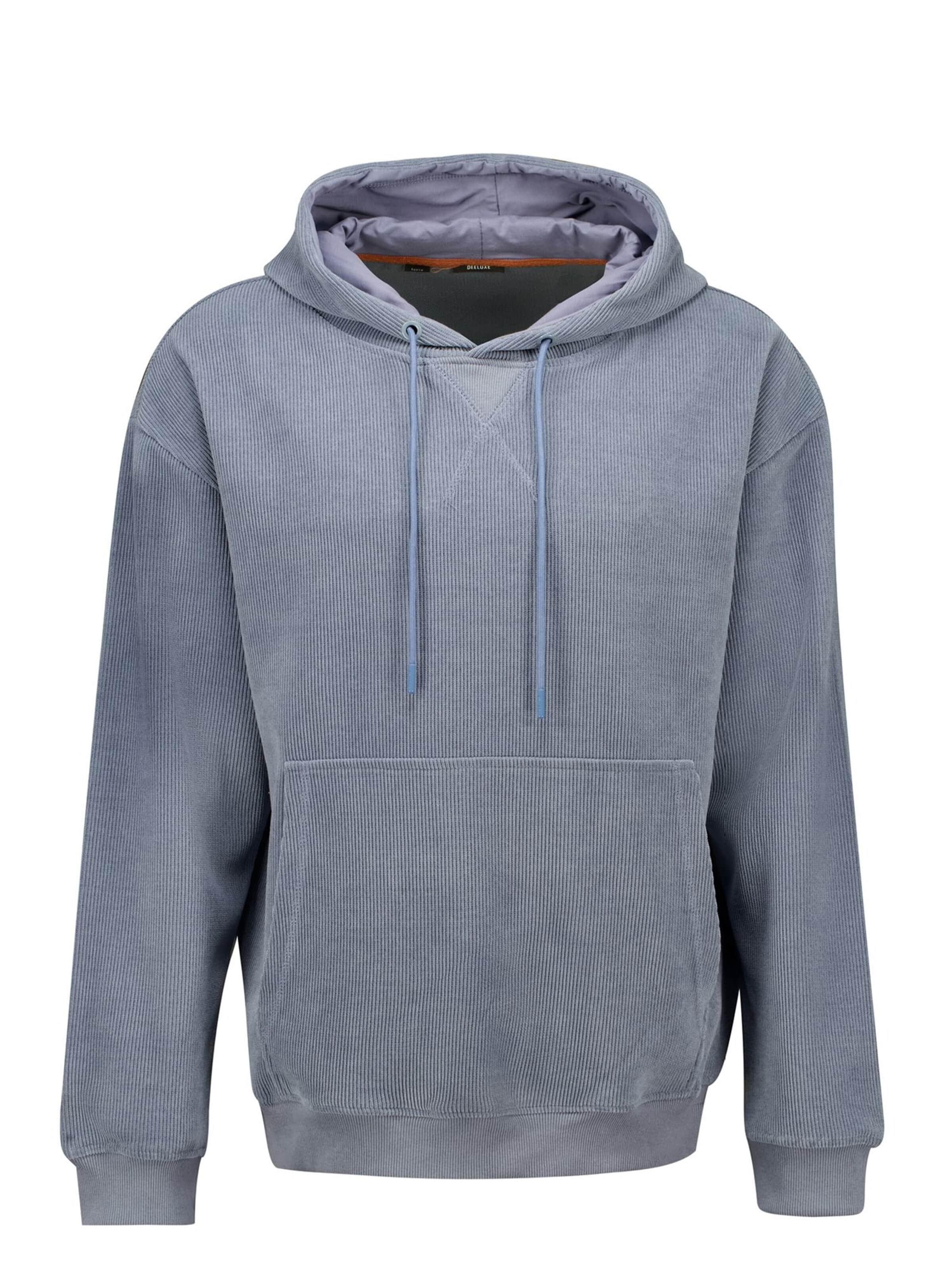 Sweat-shirt Deeluxe en bleu : devant