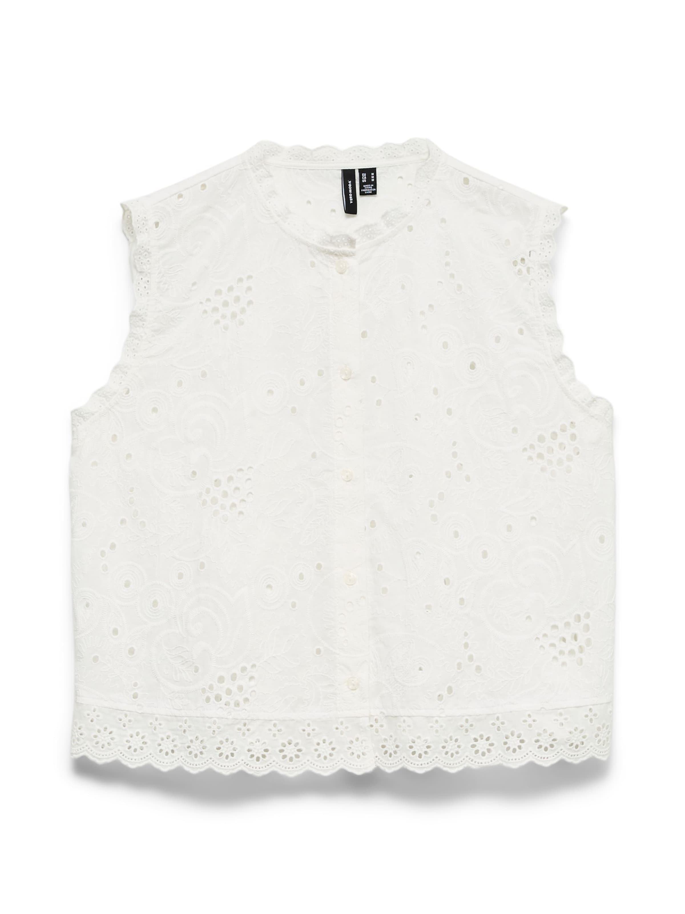 Top di VERO MODA in bianco: frontale