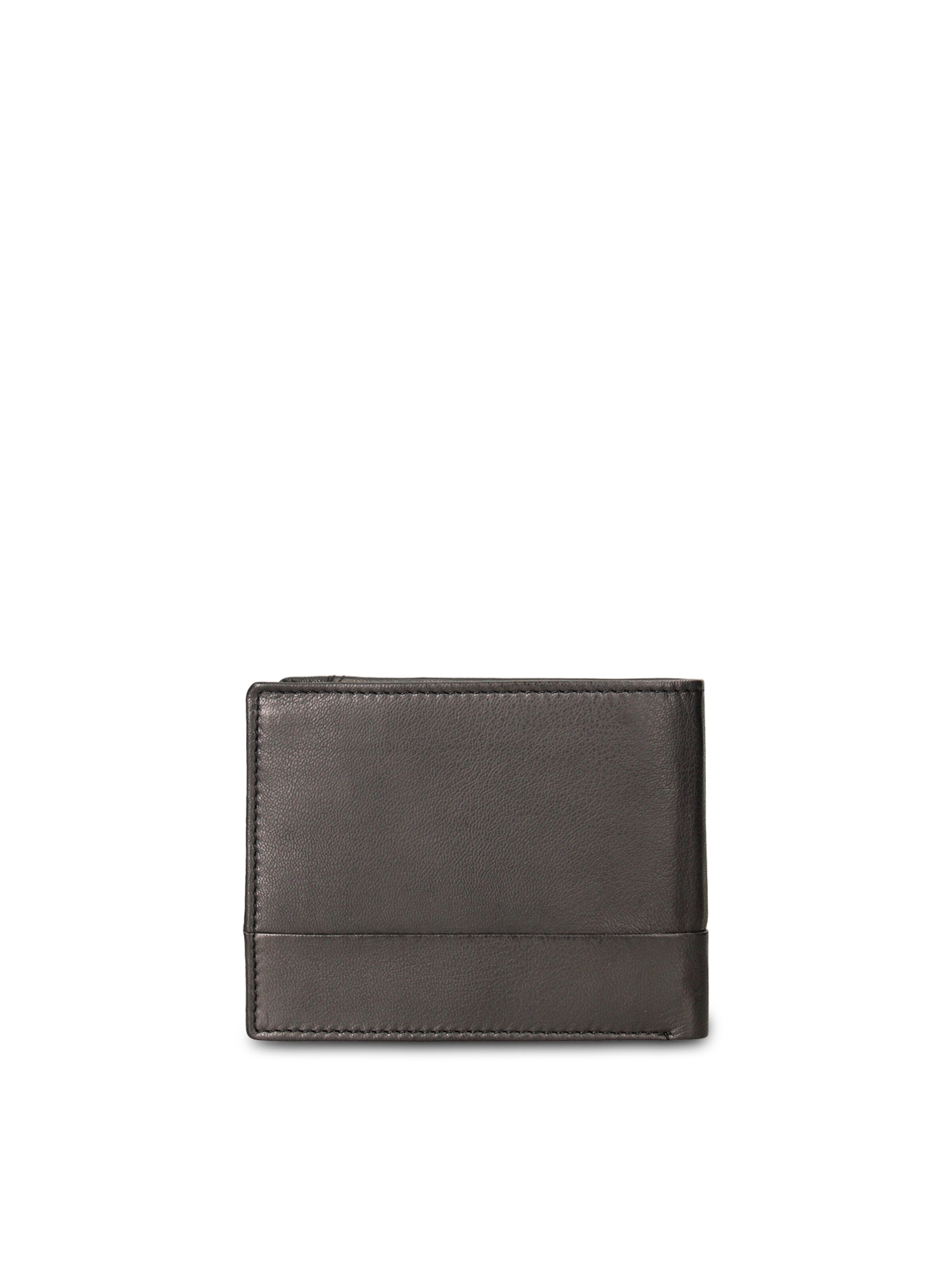 Portamonete 'Portafoglio uomo vera pelle blu - Erebor Prime minimalista' di Coveri Collection in nero