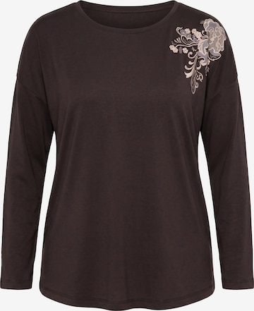Ulla Popken Shirt in Braun: Vorderseite