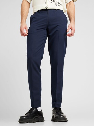 regular Pantaloni con piega frontale di Lindbergh in blu: frontale