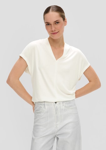 s.Oliver BLACK LABEL Bluse in Beige: Vorderseite