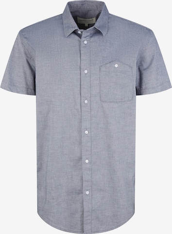 TOM TAILOR DENIM Button Up Shirt in Blue: front