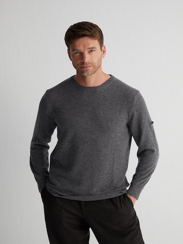 SILK & CASHMERE Gebreid vest in Grijs