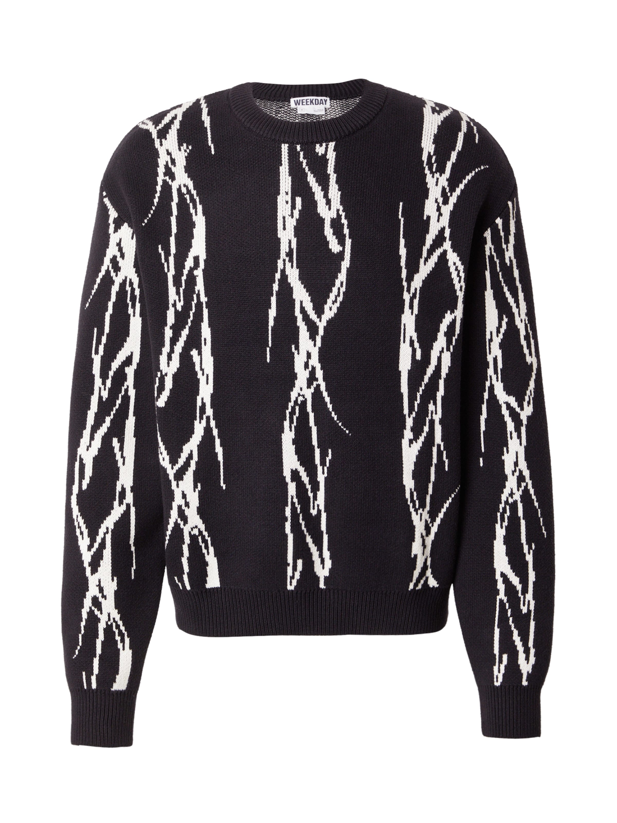 WEEKDAY Sweater 'Emilio' in Black: front