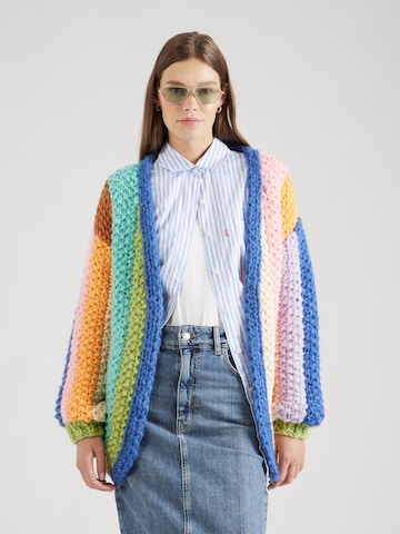 FRNCH PARIS Knit Cardigan 'LOBELIA' in Mixed colors: front
