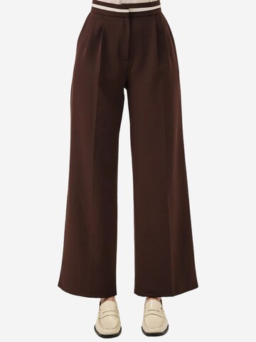 Wide leg Pantaloni di Bigdart in marrone
