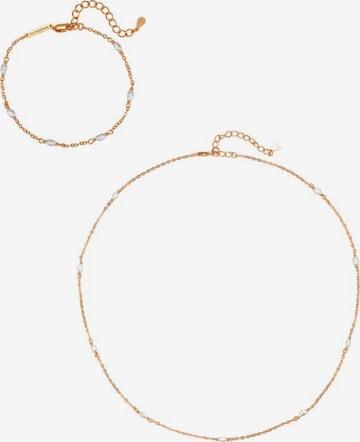 Hey Happiness Smyckeset 'Pearl Essence' i guld: framsida