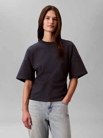 T-shirt Calvin Klein Jeans en bleu : devant