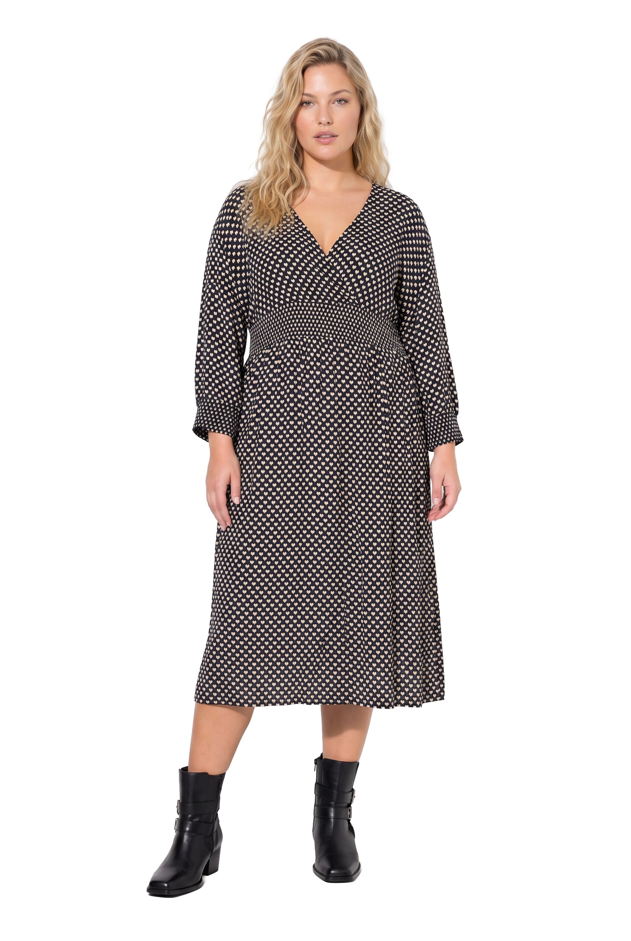 Ulla Popken Kleid in Schwarz: Vorderseite