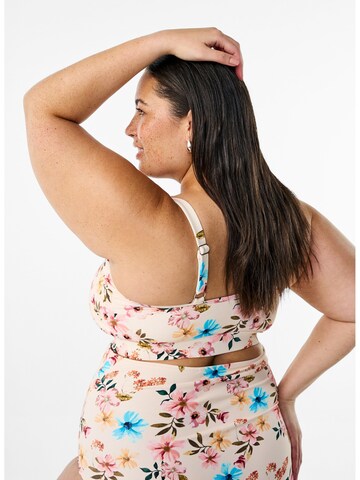 Bustieră Sutien costum de baie 'SKATRIN' de la Swim by Zizzi pe bej