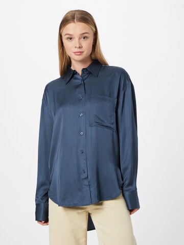 Camicia da donna di SECOND FEMALE in blu: frontale