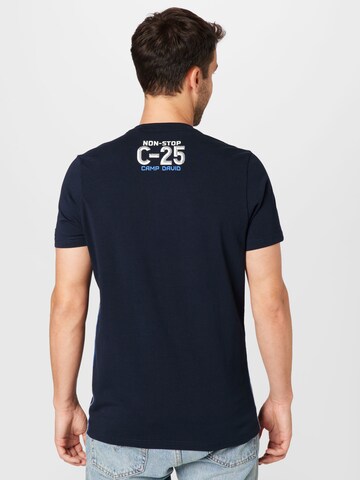 CAMP DAVID - Camisa 'Ocean´s Seven' em azul