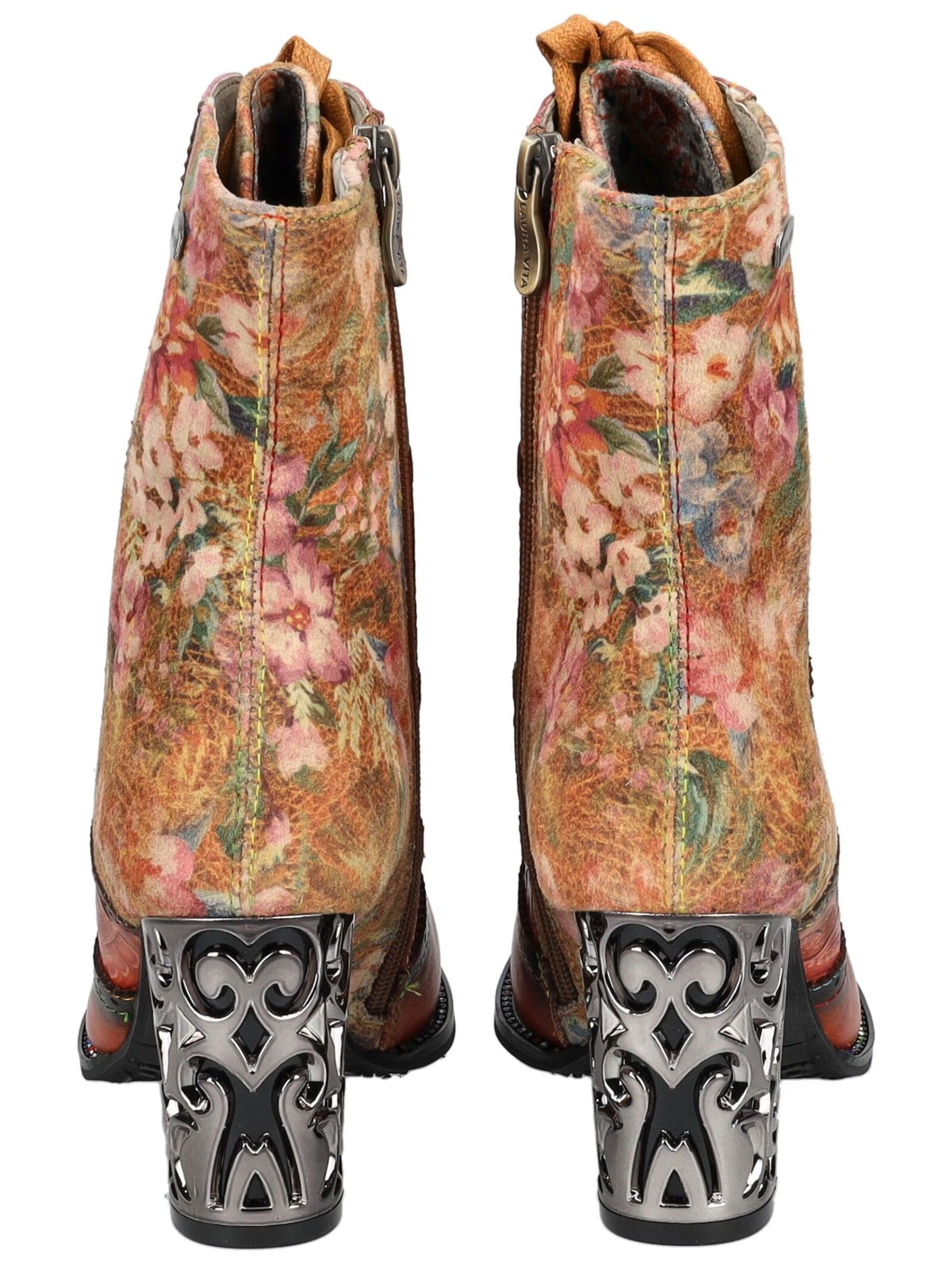 Bottines à lacets Laura Vita en rouge