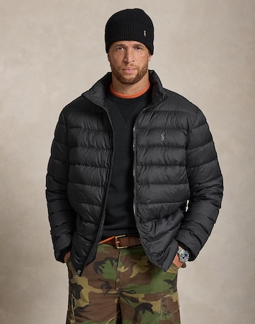 Veste mi-saison Polo Ralph Lauren Big & Tall en noir : devant