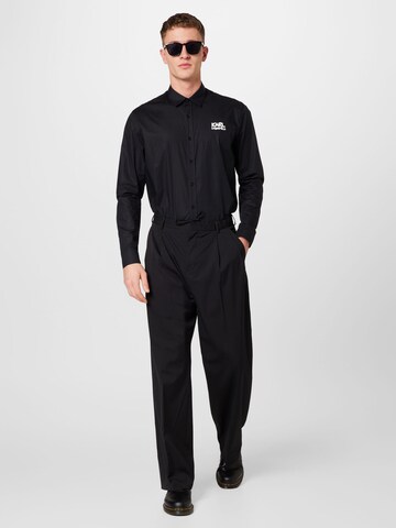 Karl Lagerfeld - Ajuste estrecho Camisa en negro