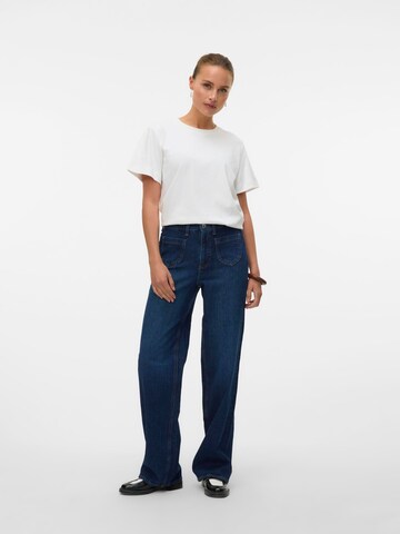 VERO MODA Wide leg Jeans 'VMTessa' in Blauw