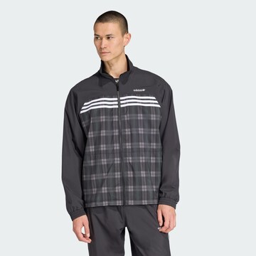 Veste mi-saison 'Tartan' ADIDAS ORIGINALS en noir : devant