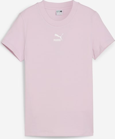 PUMA T-shirt 'Classics' i syrén / vit, Produktvy