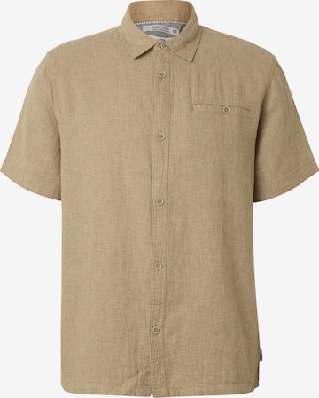 INDICODE JEANS Button Up Shirt 'Trope' in Beige: front