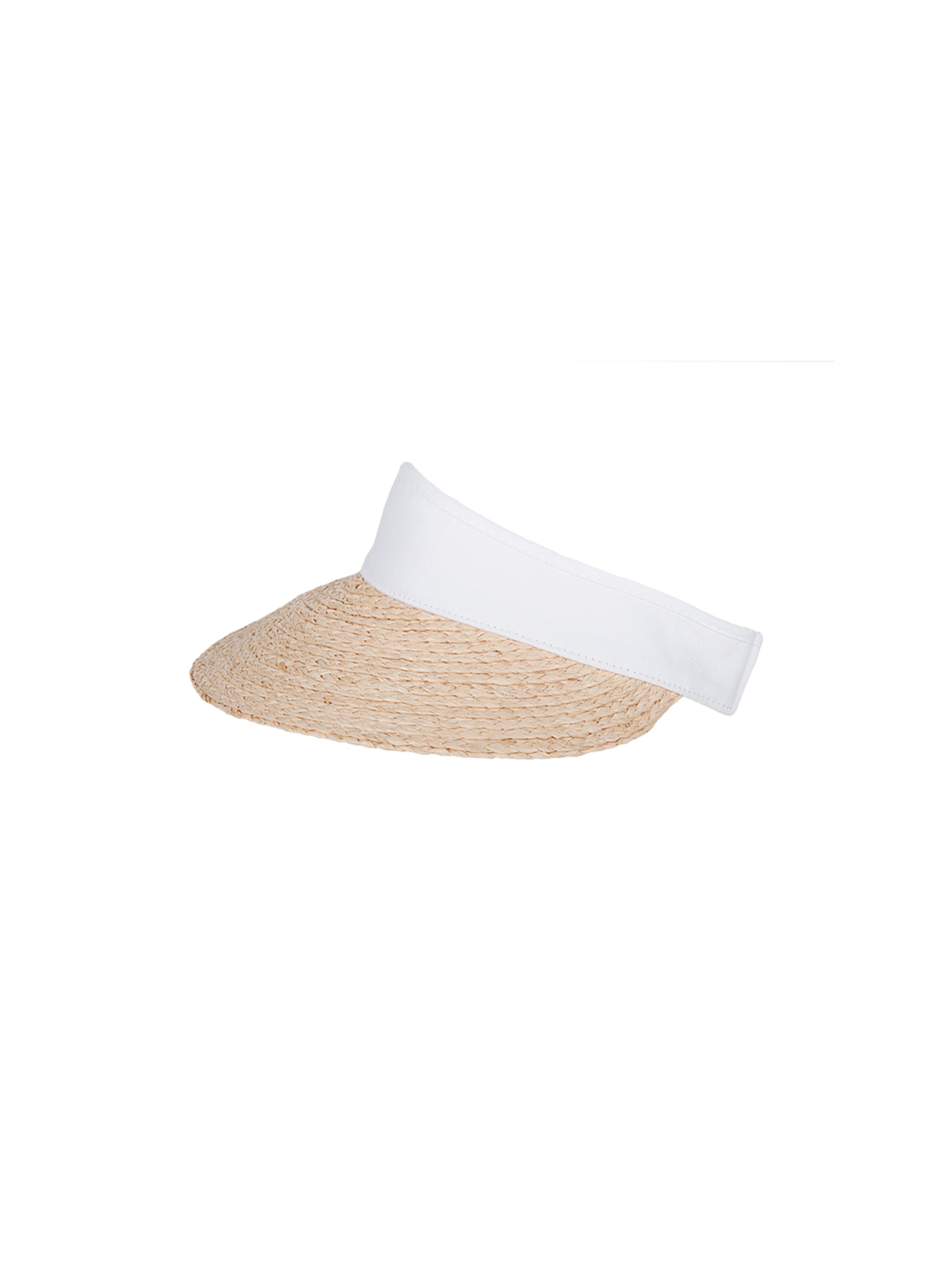 Hatland Cap 'Olinka Raffia' in White: front