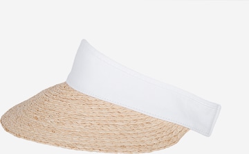 Hatland Cap 'Olinka Raffia' in Weiß: Vorderseite