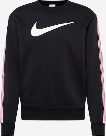 Bluză de molton de la Nike Sportswear pe negru: față