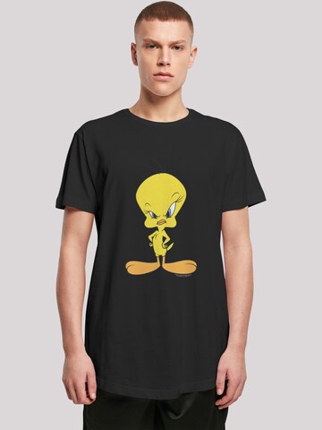 F4NT4STIC Shirt 'Angry Tweety' in Black: front