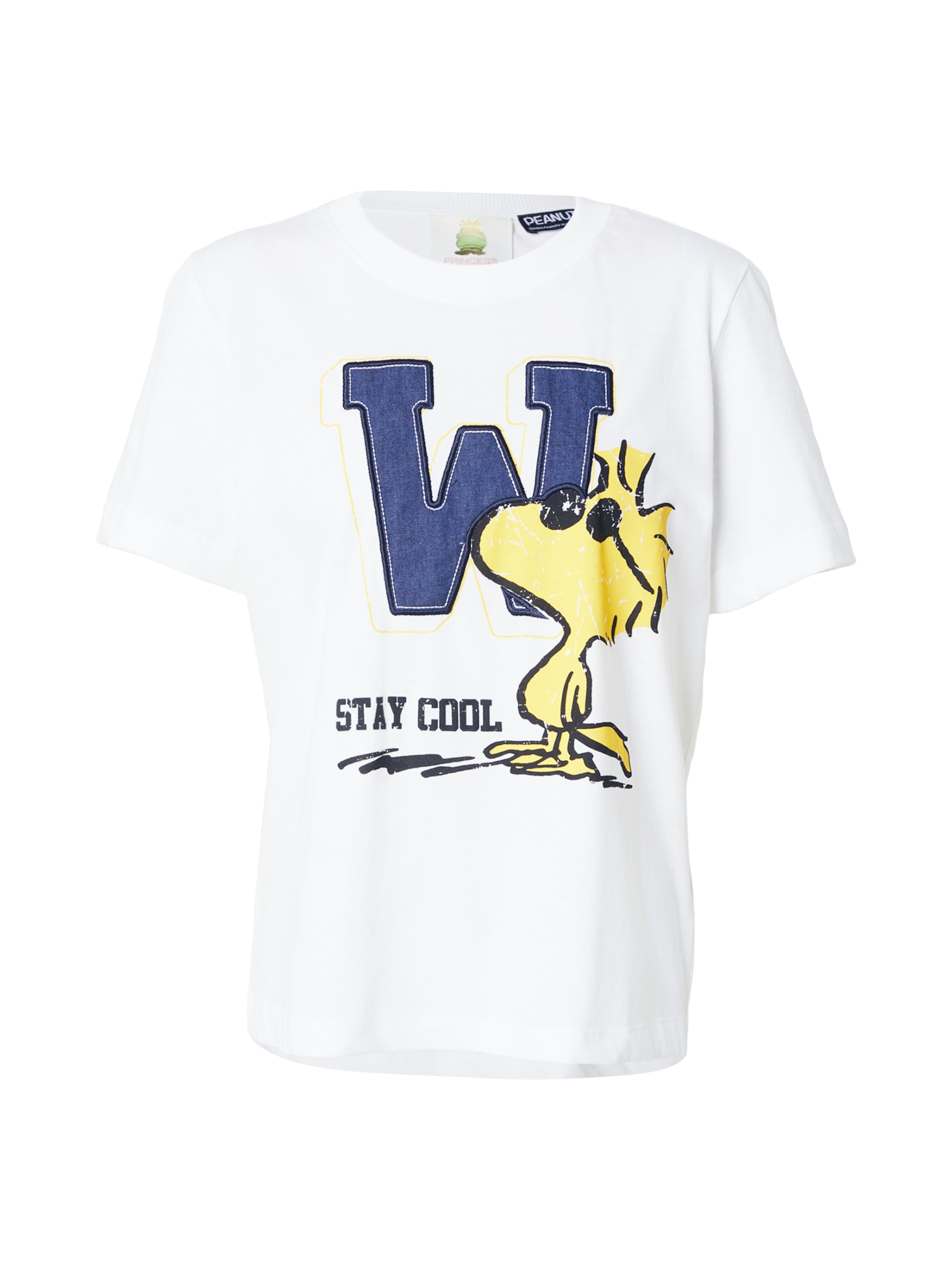 PRINCESS GOES HOLLYWOOD T-Shirt '1/2 Woodstock W' in Weiß: Vorderseite