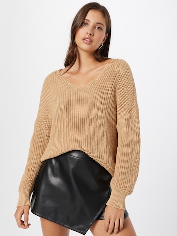 ABOUT YOU Sweater 'Liliana' in Beige: front