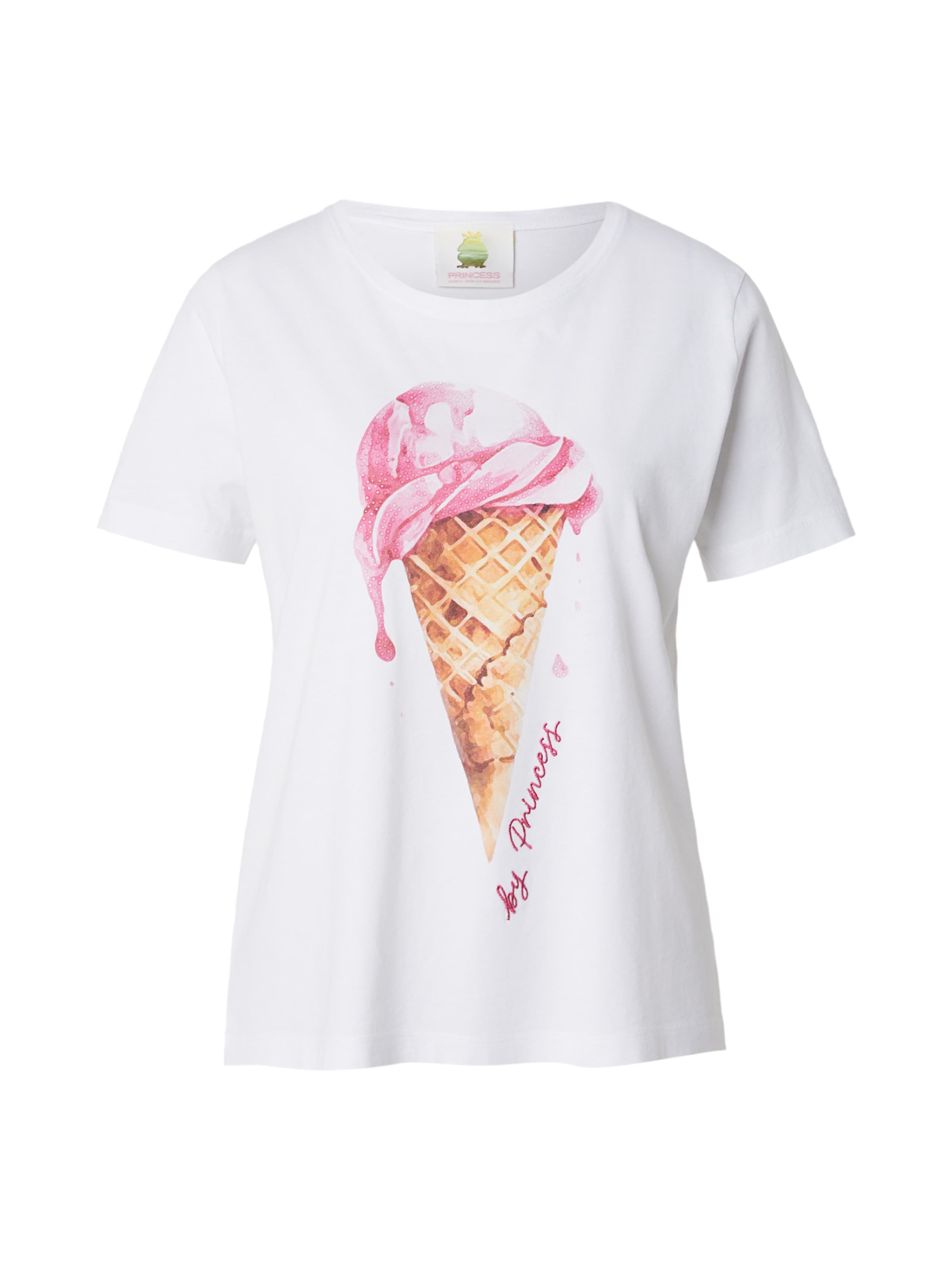 T-shirt 'Ice Cream' PRINCESS GOES HOLLYWOOD en blanc : devant
