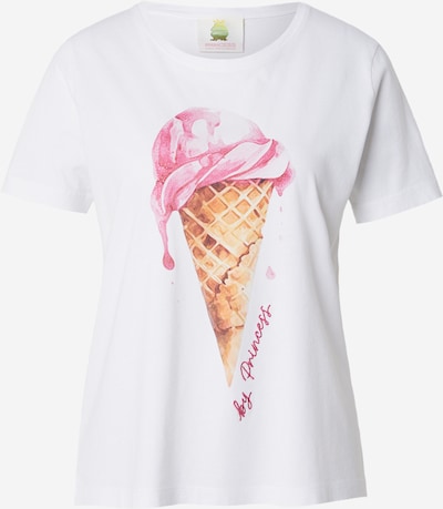 S dydžio Marškinėliai 'Ice Cream' iš PRINCESS GOES HOLLYWOOD, spalva – ruda / rožinė / rožių spalva / balta, Prekių apžvalga